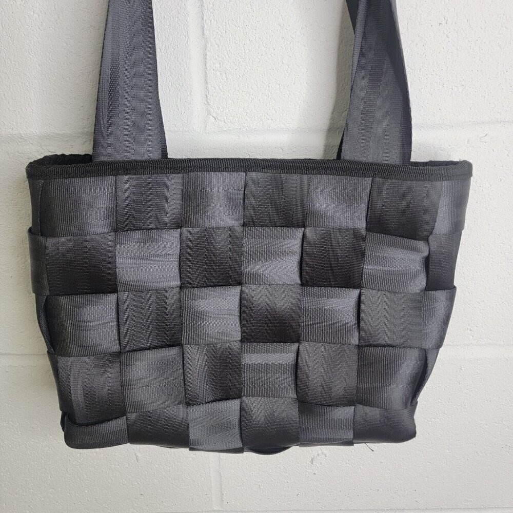 Black SEATBELT BAG Tote Style Handbag Purse Satchel Classic Y2K 90s Punk Concert - Picture 3 of 8